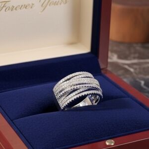 Pavé Ring with Sparkling CZs